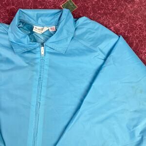 Vintage 70s Windbreaker Bomber Baby Blue